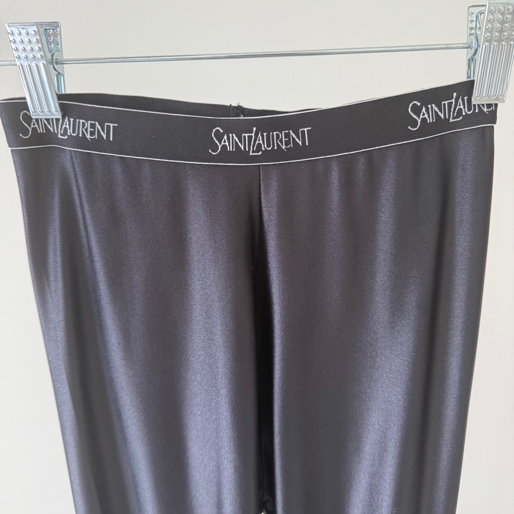Saint Laurent Sleek Black Leggings Size Xs
